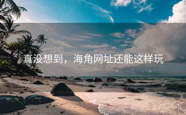 真没想到，海角网址还能这样玩